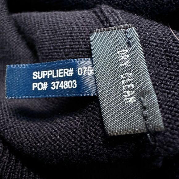 Polo Ralph Lauren 100% Merino Wool V-Neck Sweater Men’s XL Navy Blue Label - Picture 6 of 9